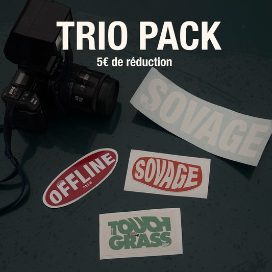 Pack 3x Stickers SOVAGE - 3 chances de gagner